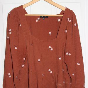 Madewell Rust Blouse